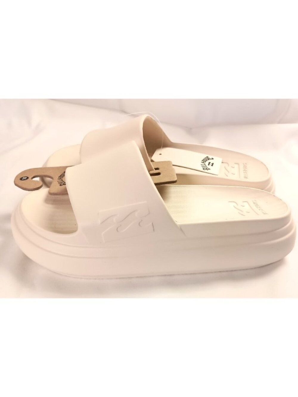 Billabong Platform Slide Sandals Women 10 Cream Cushion Comfort NWT Casual - Picture 5 of 6